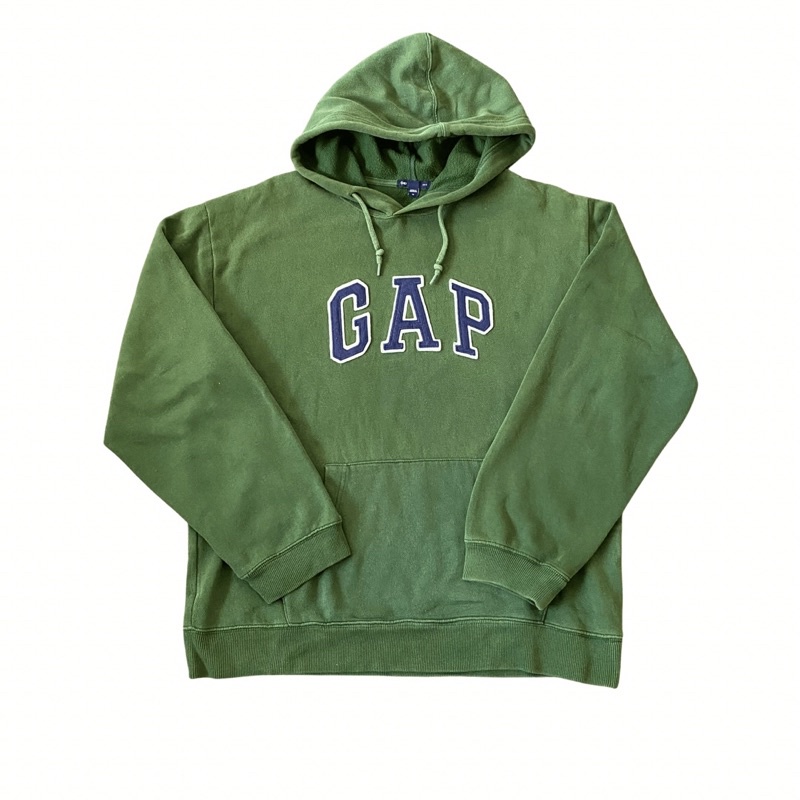 Áo hoodie GAP boxy fit green