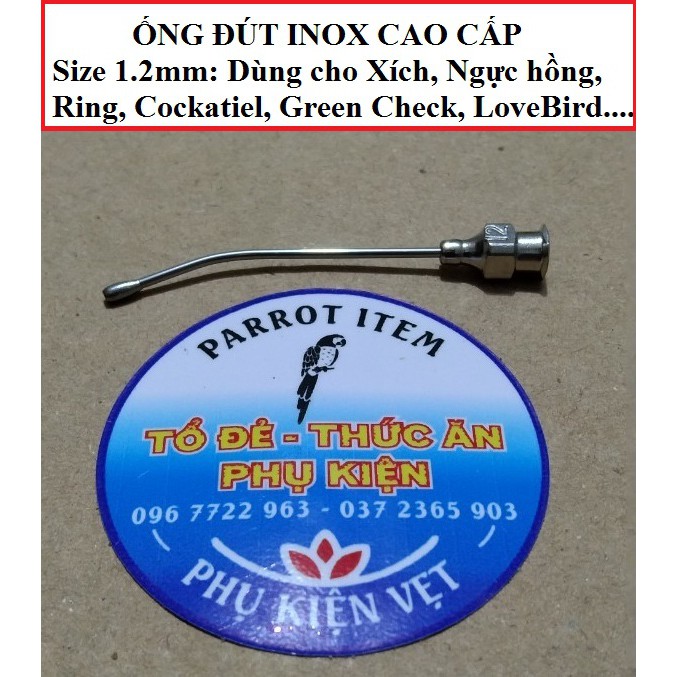 ỐNG ĐÚT VẸT NON (INOX CA O CẤP NHẬP KHẨU)