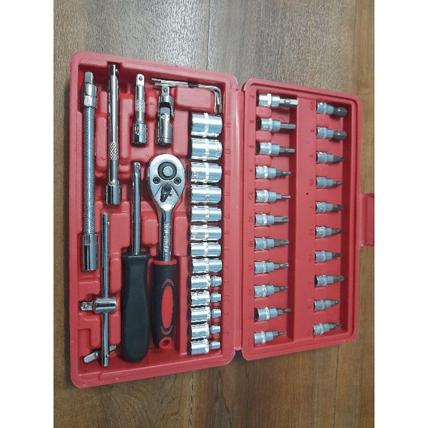 bộ típ mở bu lông,  ốc vít đa năng 46 chi tiết ( hàng xuất khẩu )