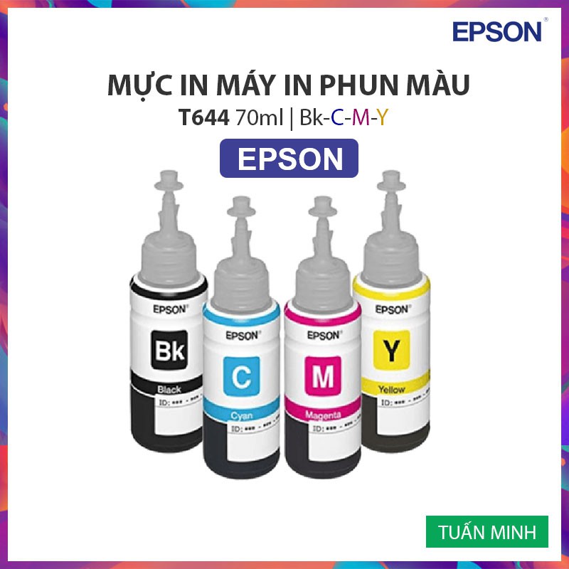 Mực In Phun Màu Cho Máy In Epson L100, L200, L300, L400, L500, L600, L1300 (T644)