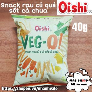 Bánh Snack Oishi Rau củ quả sốt cà chua gói 40g 🌟Làm với rau củ quả thật 🌟