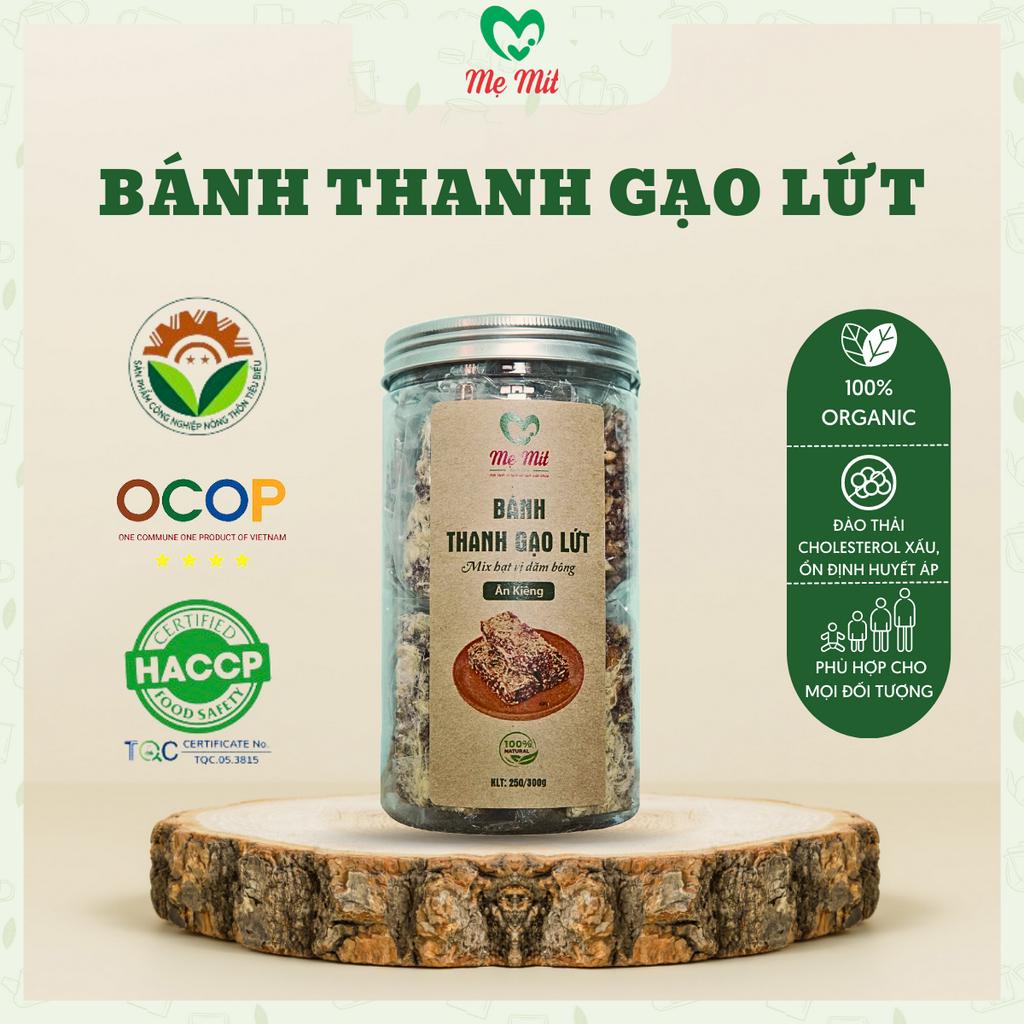 Bánh thanh gạo lứt ngũ cốc chà bông sấy rong biển nhà Mẹ Mít 300g, hỗ trợ giảm cân, cung cấp đầy đủ chất dinh dưỡng
