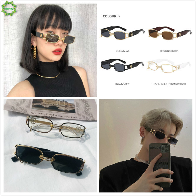 Kính Mát Gọng Vuông Nhỏ Phong Cách Đường Phố Hàn Quốc Độc Đáo