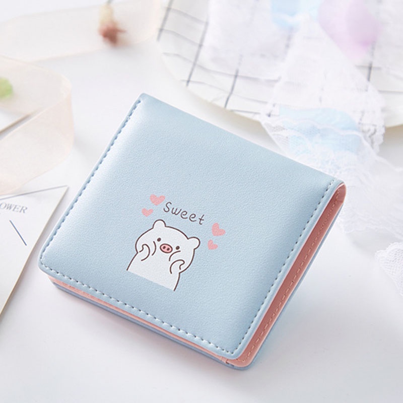 Ví Đựng Tiền Xu Và Thẻ JP5 Họa Tiết Heo Con Dễ Thương
