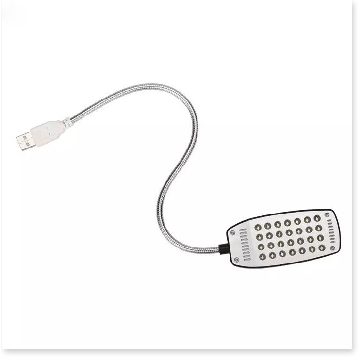 Đèn Led 28 Bóng Siêu Sáng Để Bàn Nguồn USB 5V Thân Hợp Kim Uốn Dẻo