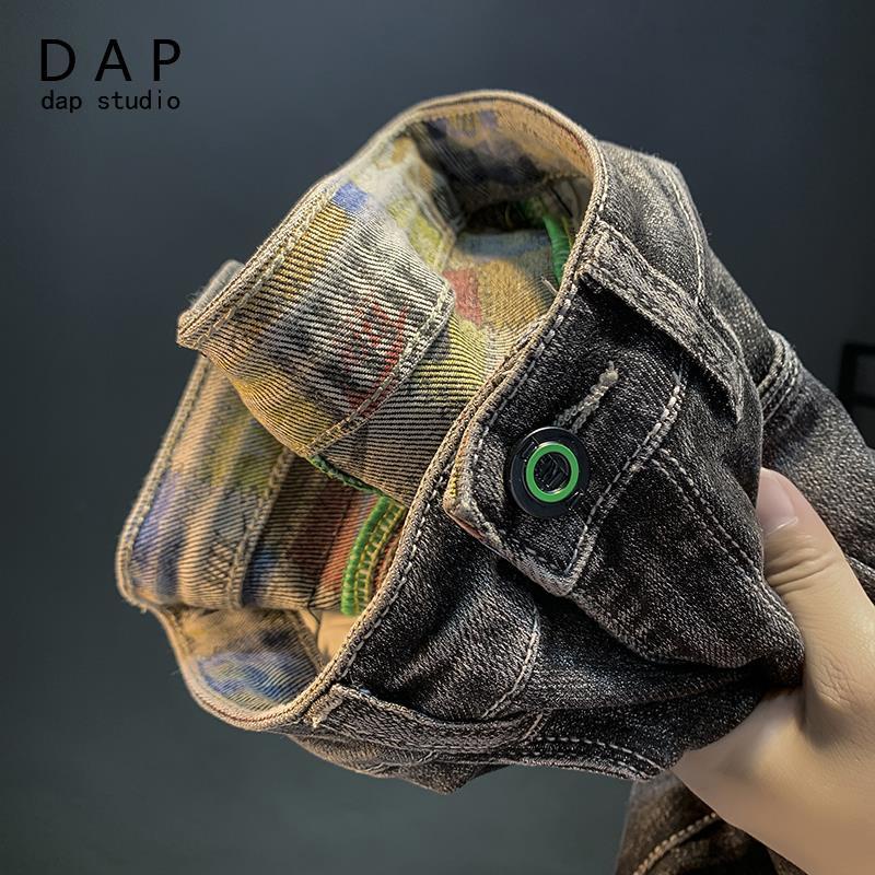 Quần Jean Dáng Ôm Cao Cấp Thêu Họa Tiết Mới Cho Nam