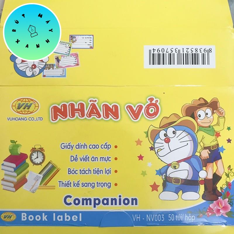 Nhãn vở Vũ Hoàng giấy dính cao cấp