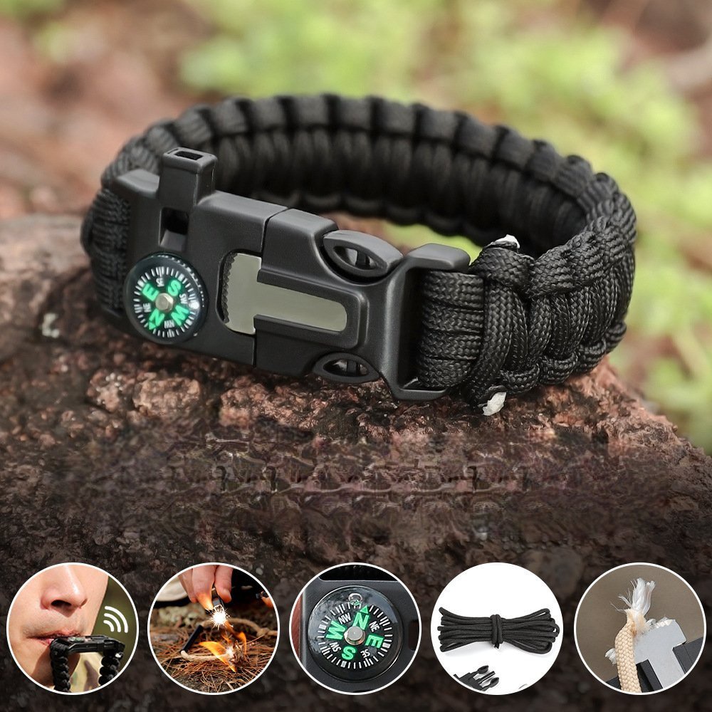 Vòng Tay Sinh Tồn 5in1, Vòng Tay Paracord Đa Chức Năng