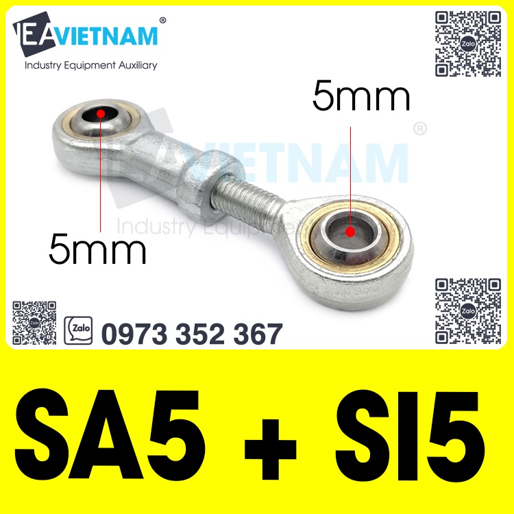 Vòng bi mắt trâu SI SA T/K M5 5mm 6mm 8mm 10mm 12mm 14mm 16mm 18mm 20mm T/K / Ổ bi mắt trâu M5 M6 M8 M10 M12 M14 M16 M18