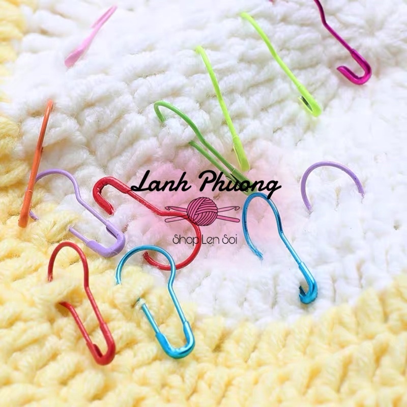 Hộp Ghim Đánh Dấu Sắt, Dụng Cụ Đánh Dấu Len Hộp 300 Cái