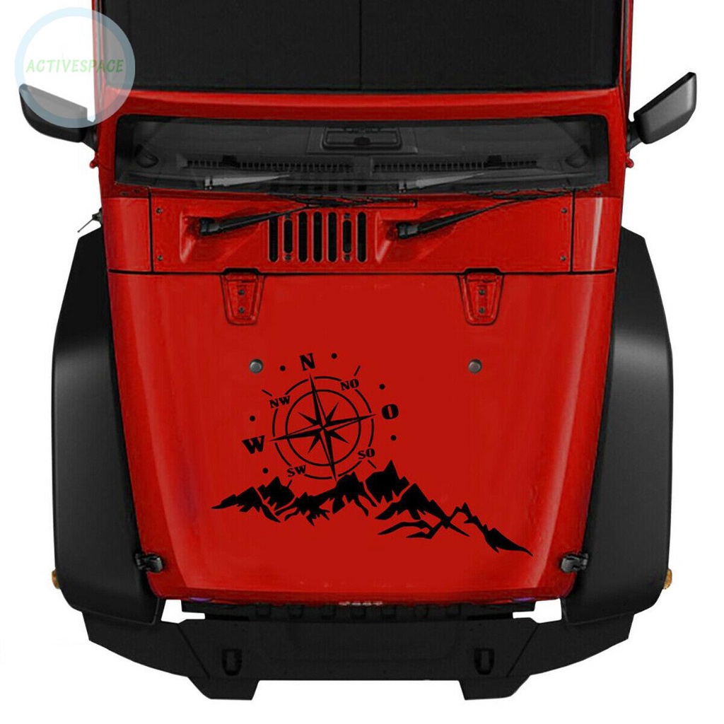 Decal Dán Trang Trí Xe Hơi Hình La Bàn Chống Thấm Nước