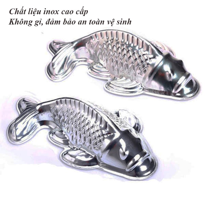 Khuôn cá chép inox size lớn br00370