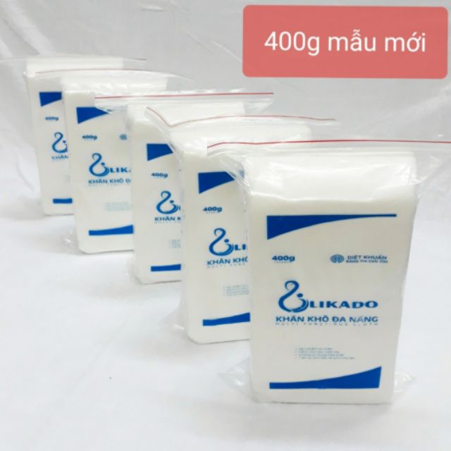 5 bịch khăn vải đa năng likado loại 400g MẪU MỚI