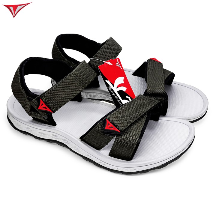 [Fullbox] Giày Sandal Nam Việt Thủy Quai Ngang Xanh Rêu - VT04