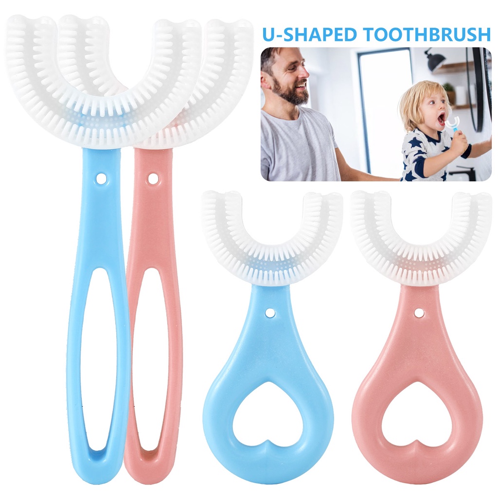 JPRICE Bàn Chải Đánh Răng Silicone 360 Độ Hình Chữ U° Bàn Chải Tập Đánh Răng Chuyên Dụng Dành Cho Bé 2-12 Tuổi