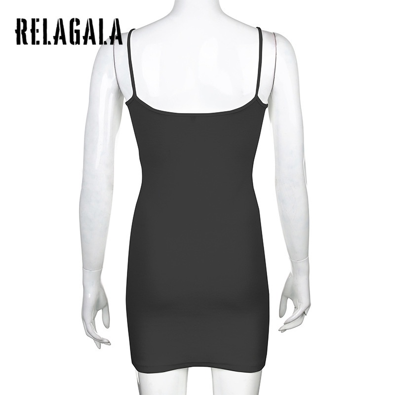 Đầm Dáng Ôm Thêu Chữ RelaGala Thời Trang Quyến Rũ Cho Nữ