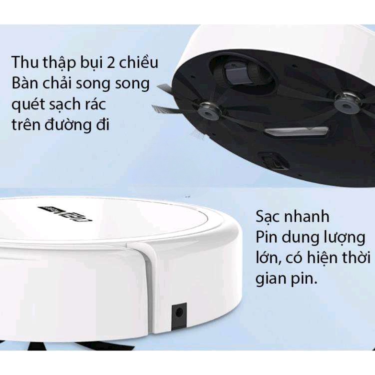 YUNYITOOL Robot hút bụi lau nhà,Robot Hút Bụi Thông Minh tự động lau dọn nhà cửa,động cơ 4 motor hút bụi nhanh mạnh