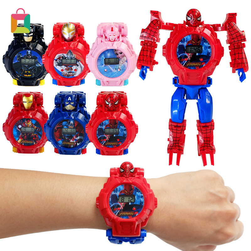 Đồng hồ điện tử biến hình robot độc đáo dành cho em bé | BigBuy360 - bigbuy360.vn