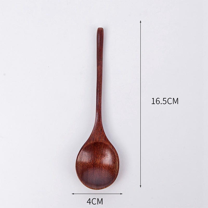 Muỗng gỗ đầu tròn phong cách Nhật Bản