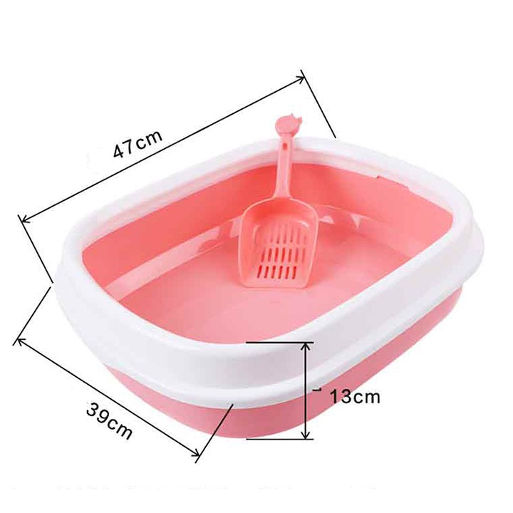 Khay đi vệ sinh cho mèo, đồ dùng cho mèo từ 1-8kg - Mã 003