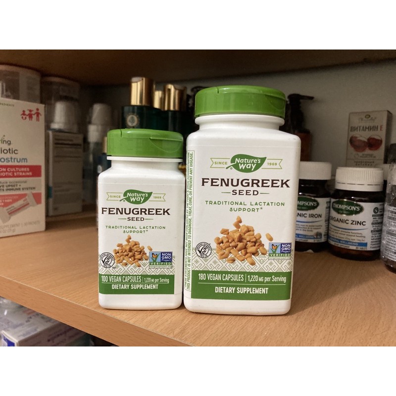 Viên lợi sữa cỏ cà ri Fenugreek Nature’s Way 100 và 180 viên