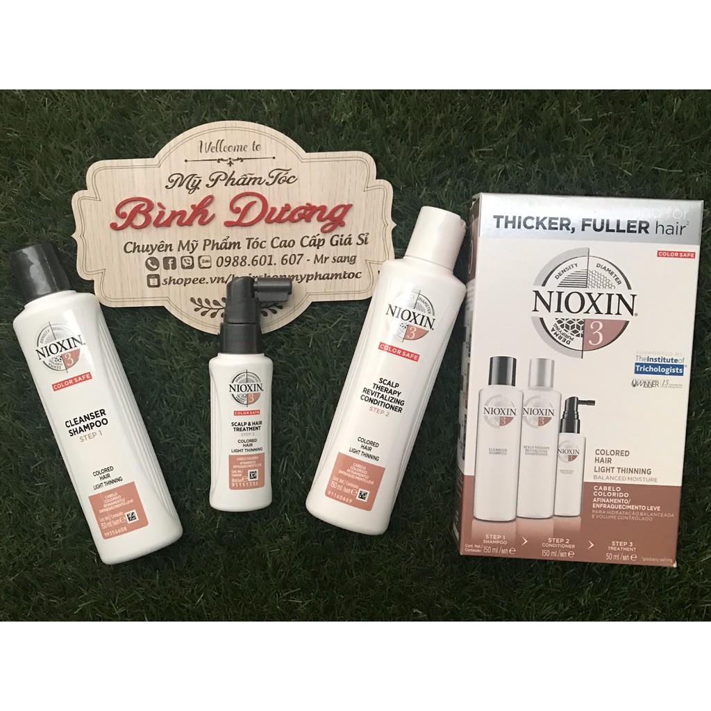 Bộ dầu gội chống rụng tóc Nioxin Trialkit số 3 - 150ml