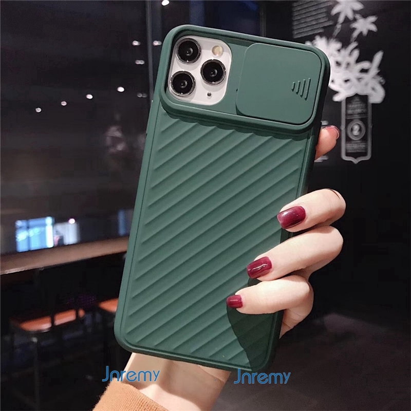 Ốp điện thoại có nắp trượt cho bảo vệ camera cho IPHONE 11 PRO X XR XS MAX 7 8 PLUS