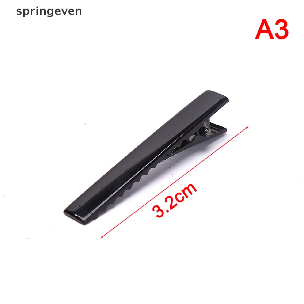 Set 100 Kẹp Tóc Cá Sấu Màu Đen