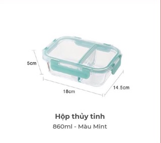 Hộp thuỷ tinh chia 3 ngăn Lock&lock