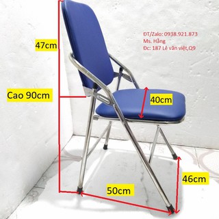 GHẾ XẾP NỆM XANH D46*R50*C90 - GX52- D-