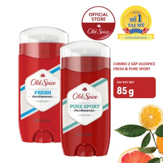 [Mã PG2112B giảm 8% đơn 199K] Combo Sáp Old Spice Fresh 85g & Sáp Pure Sport 85g