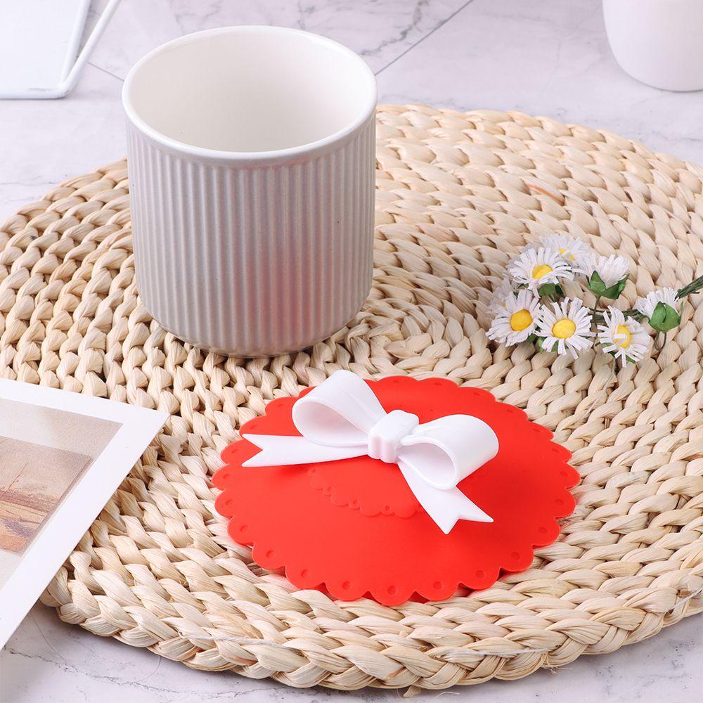 KUNHEV Nắp Cốc Uống Nước Có Thể Tái Sử Dụng Phối Ren Hoa Mẫu Đơn Dễ Thương