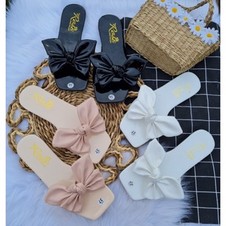 dép kiểu thời trang nữ mẫu nơ 🎀tiểu thư, thích hợp để đi chơi dạo phố + đi biển...