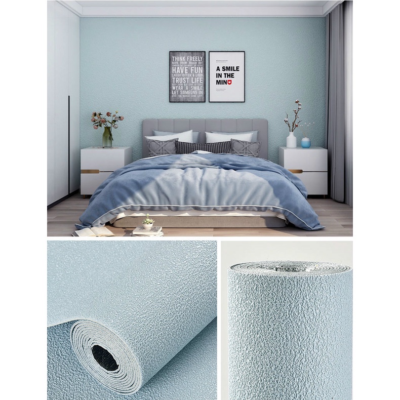 Giấy dán tường vải lanh trơn chống thấm nước cỡ 2.8m
