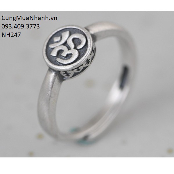 Nhẫn Khắc Chữ OM - NH247