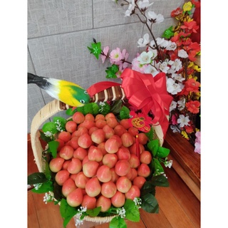 Bánh rau câu đậu xanh trái cây nhân nho khô