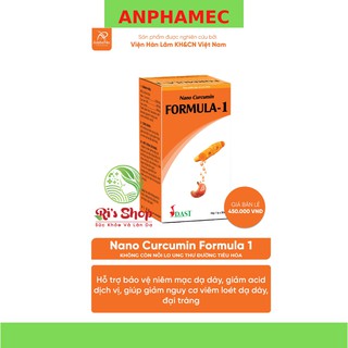 Dung dịch nano curcumin formula 1 anphamec - hỗ trợ giúp bảo vệ niêm mạc dạ dày, giảm acid dịch vị và viêm loét dạ dày