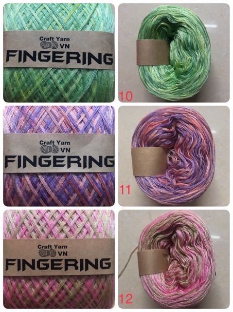Sợi cotton bóng chập 4 FINGERRING