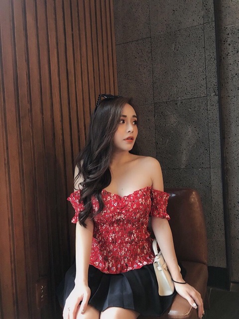 ÁO TRỄ VAI CROPTOP HOA NHÍ 0336 | BigBuy360 - bigbuy360.vn