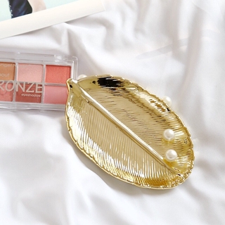 Khay trang trí hình chiếc lá  - Gold