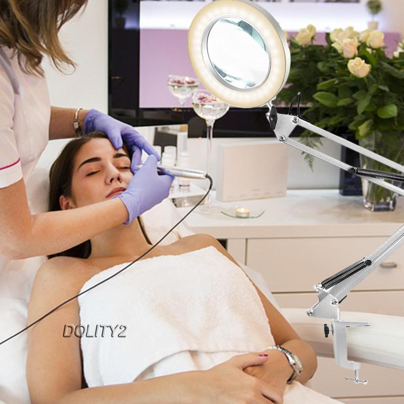 Kính Lúp Phóng Đại 5 Lần Có Kẹp Gắn Bàn Tiện Dụng