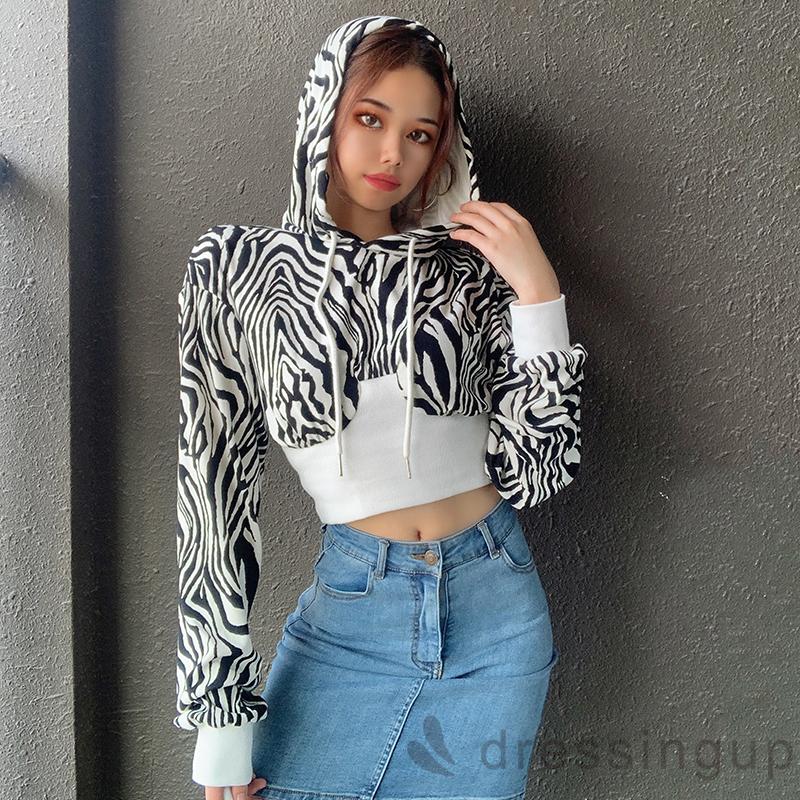 DRE-Women Stylish Long Sleeve Color Block Fashion Hooded Top | BigBuy360 - bigbuy360.vn