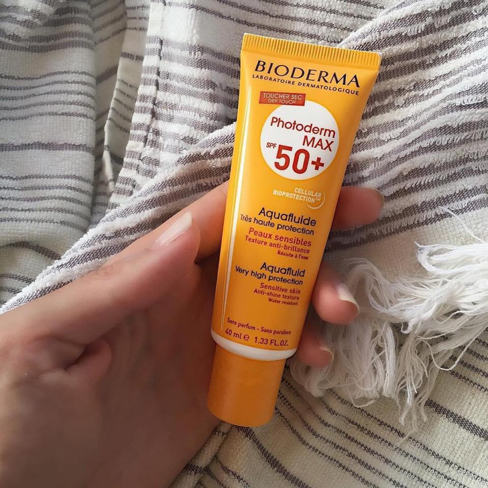 Kem Chống Nắng Bioderma Photoderm Max Aqua Fluide SPF 50+ 40ml Chuẩn Chính Hãng
