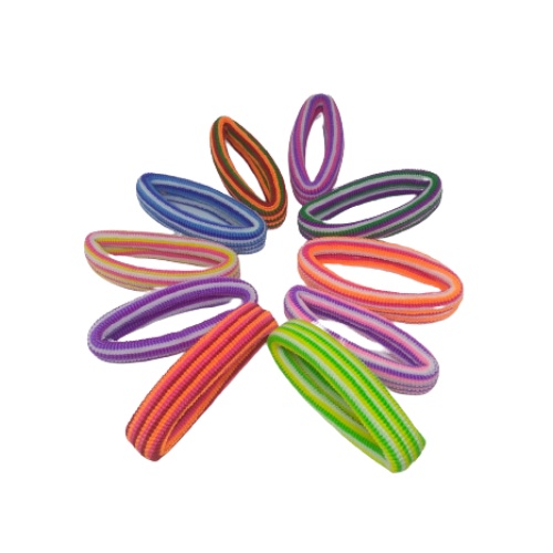 Combo 10 thun cột tóc sọc đủ màu