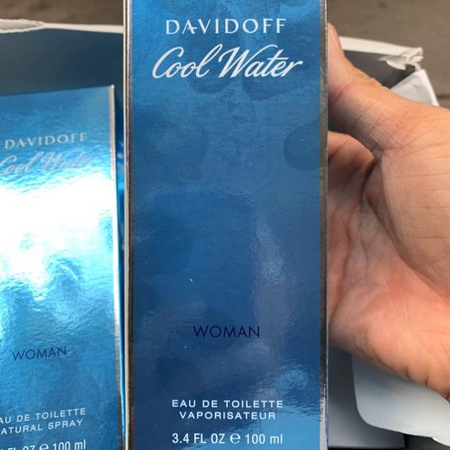 Chính hãng Mỹ- Nước hoa Davidoff cool water woman 100ml full box như hình