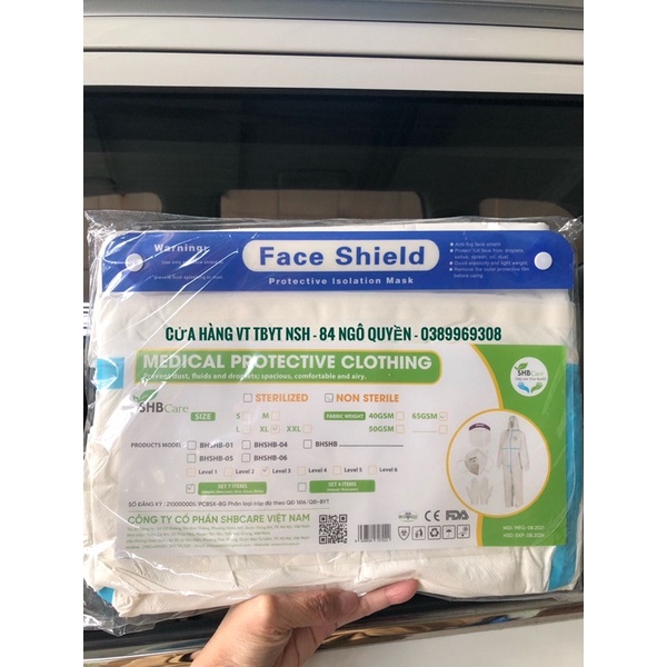 ✅ BỘ TRANG PHỤC BẢO HỘ Y TẾ,ÁO QUẦN,QUẦN ÁO ĐỒ BẢO HỘ Y TẾ CHỐNG DỊCH PHÒNG DỊCH 7 Món CẤP ĐỘ 3 LEVEL 3 SHB SHBCARE