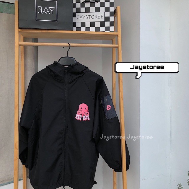 Áo khoác dù Chống Nắng 123SHOP cho nam nữ và cặp đôi In Hình Sea Bea, Jacket ulzzang 2 màu unisex