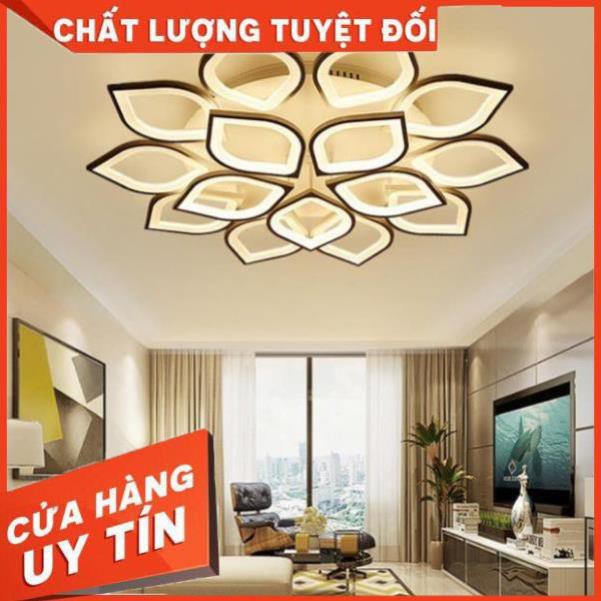 Đèn Led Ốp Trần Trang Trí Phòng Khách  12 Cánh, 3 Chế Độ Sáng Bảo Hành 12 Tháng