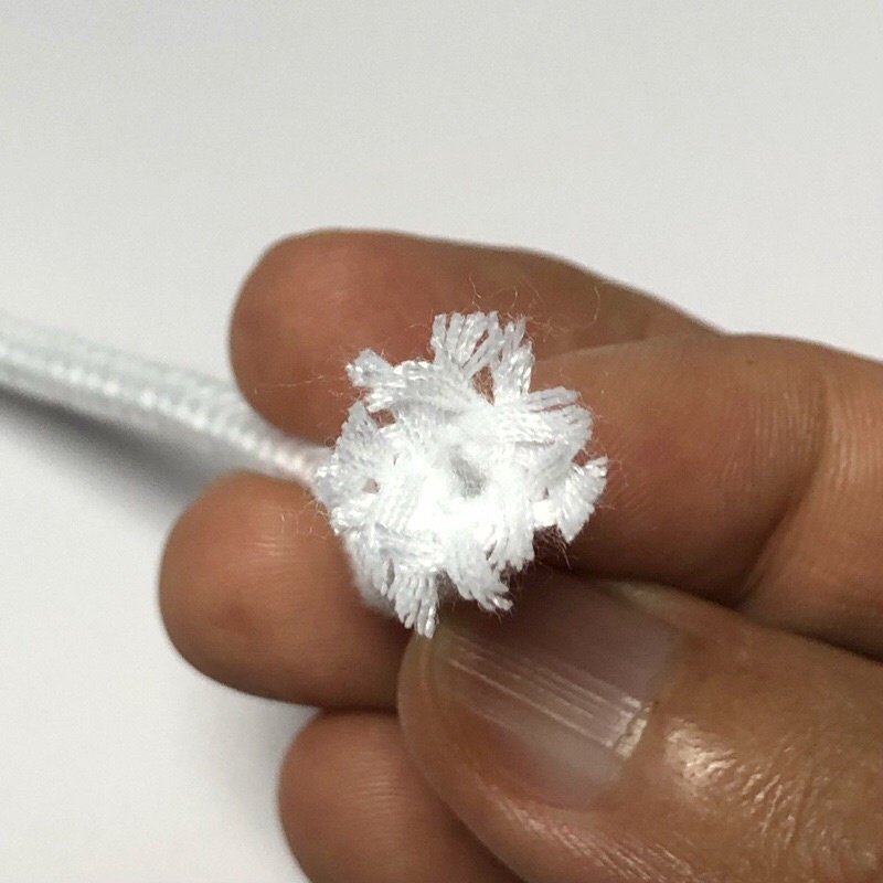 5-&gt;20 mét - dây 5mm oval ko lõi cotton pha Pp xuất khẩu bóng đẹp chắc chắn dùng làm macrame, trang trí, căng lều