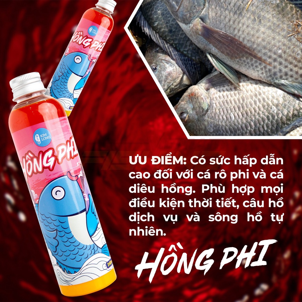 Hồng Phi Kim Long, hương liệu câu cá